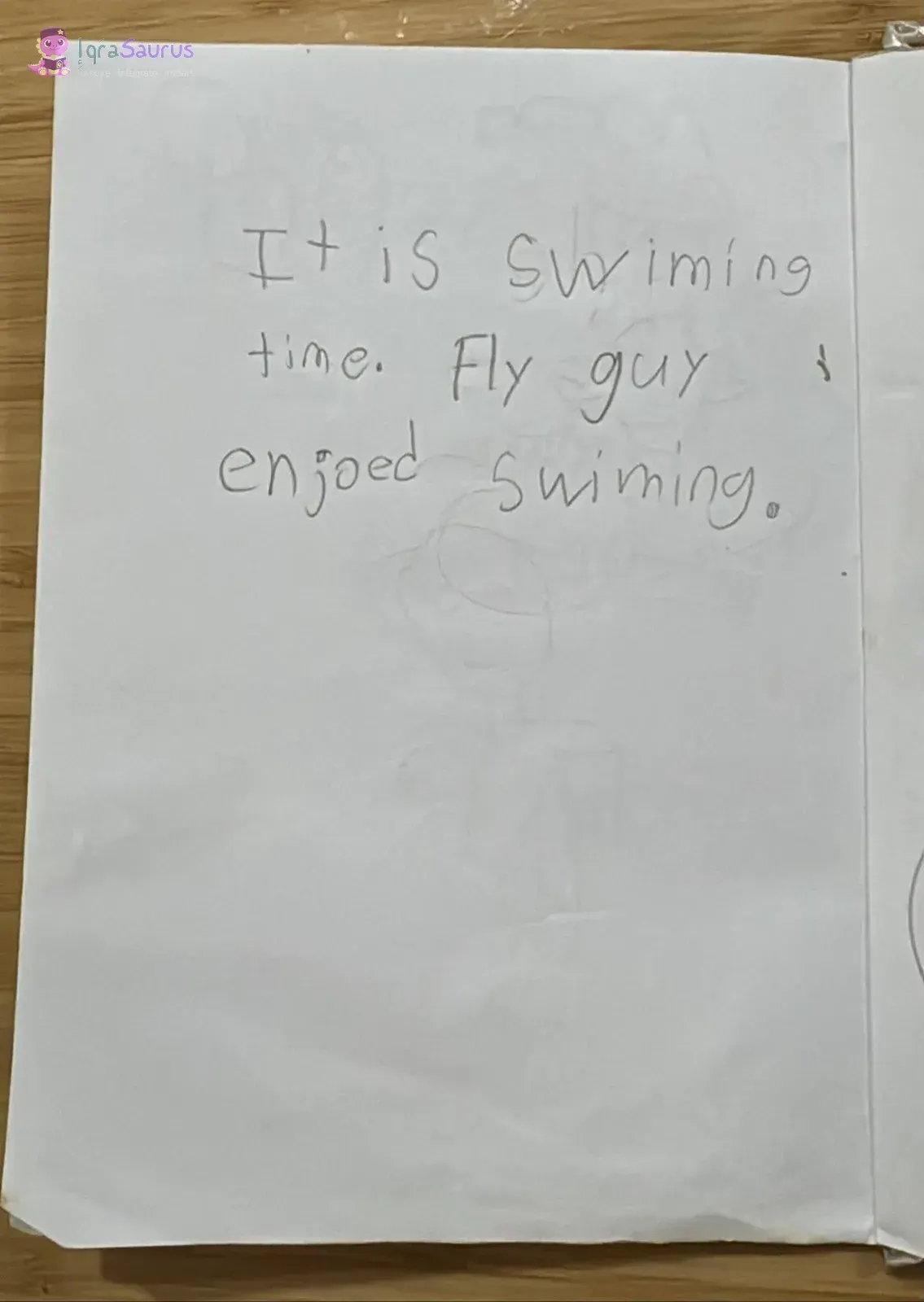 A page of pencil handwriting.